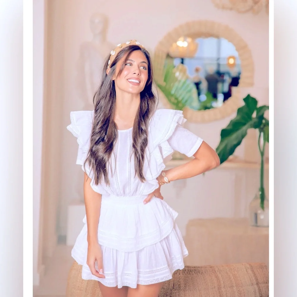 Love Shack Fancy Natasha Heritage Mini Dress - Picture 1 of 3